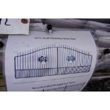 New 16' Bi-Parting Wrought Iron Driveway Gate