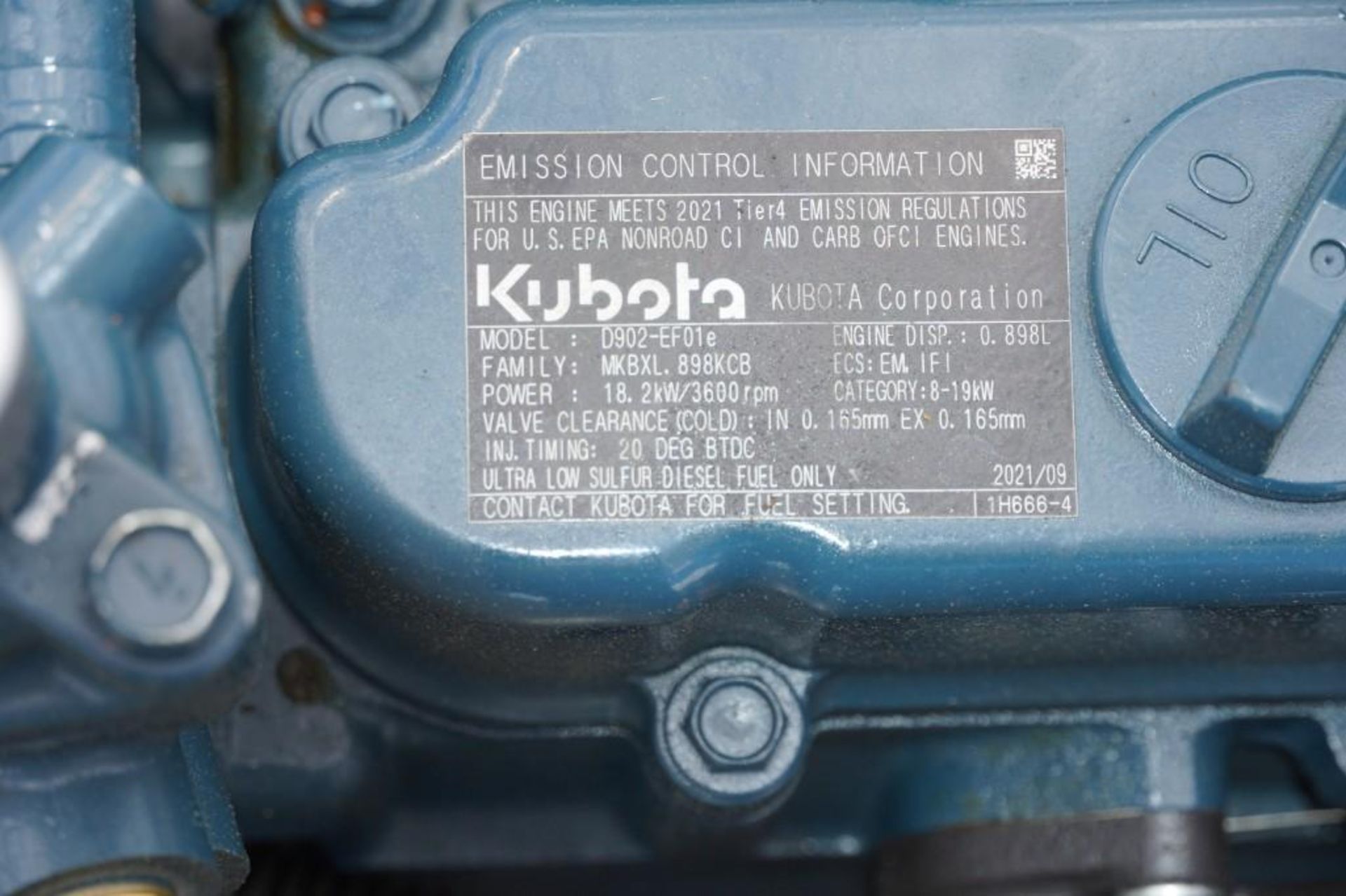 2021 Kubota D902-EF01E Power Unit - Bild 2 aus 14