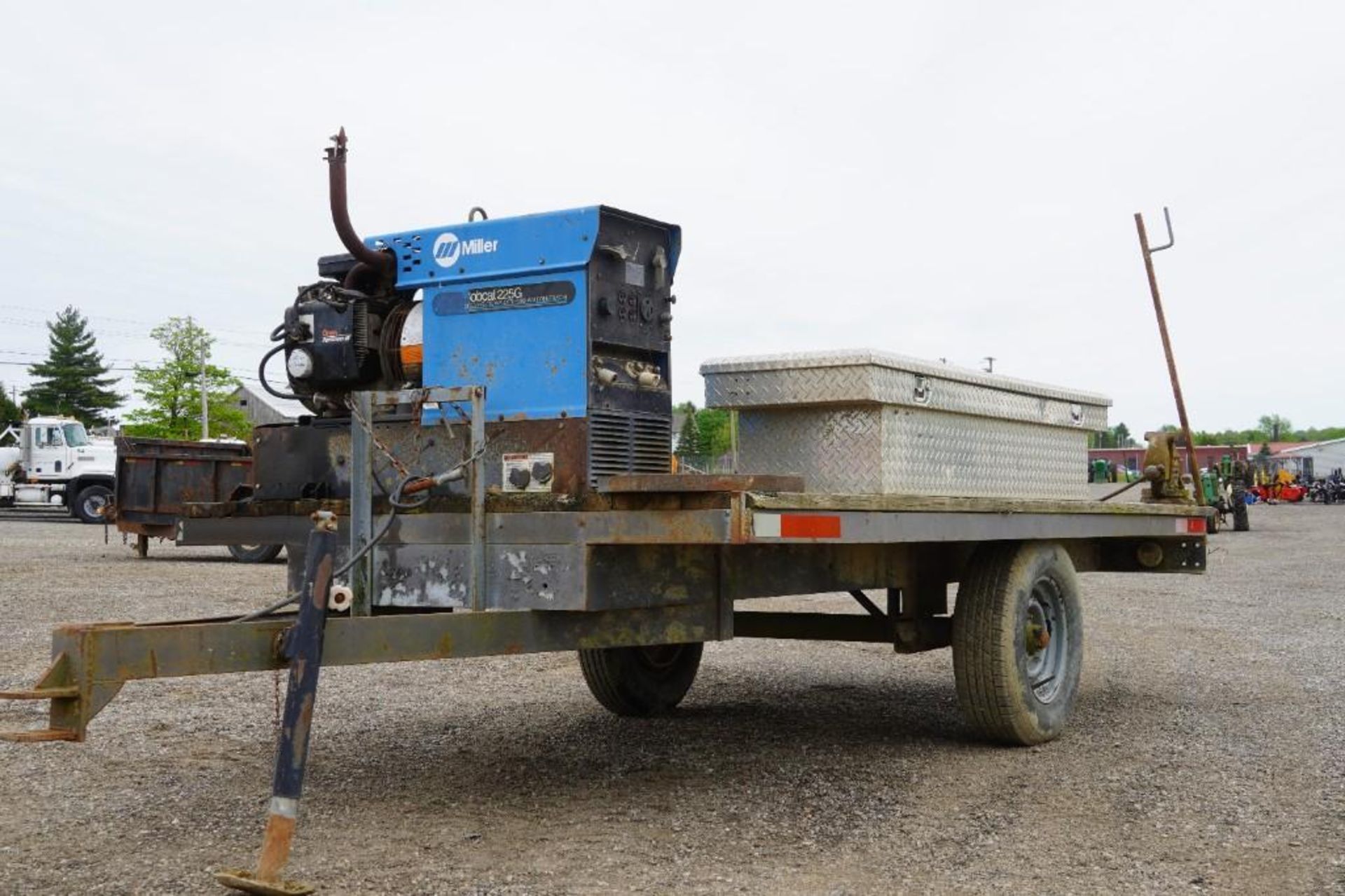 Welder Mounted on Homemade Trailer