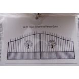 New 16' Bi-Parting Wrought Iron Driveway Gate