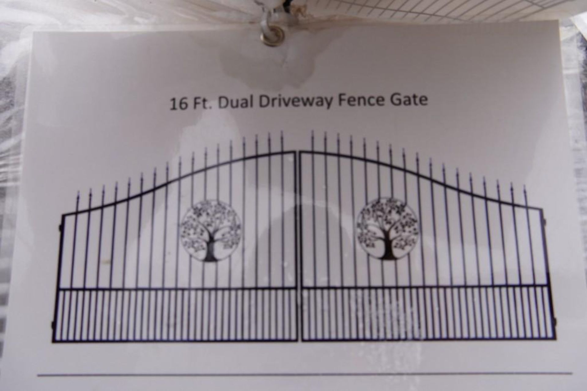 New 16' Bi-Parting Wrought Iron Driveway Gate