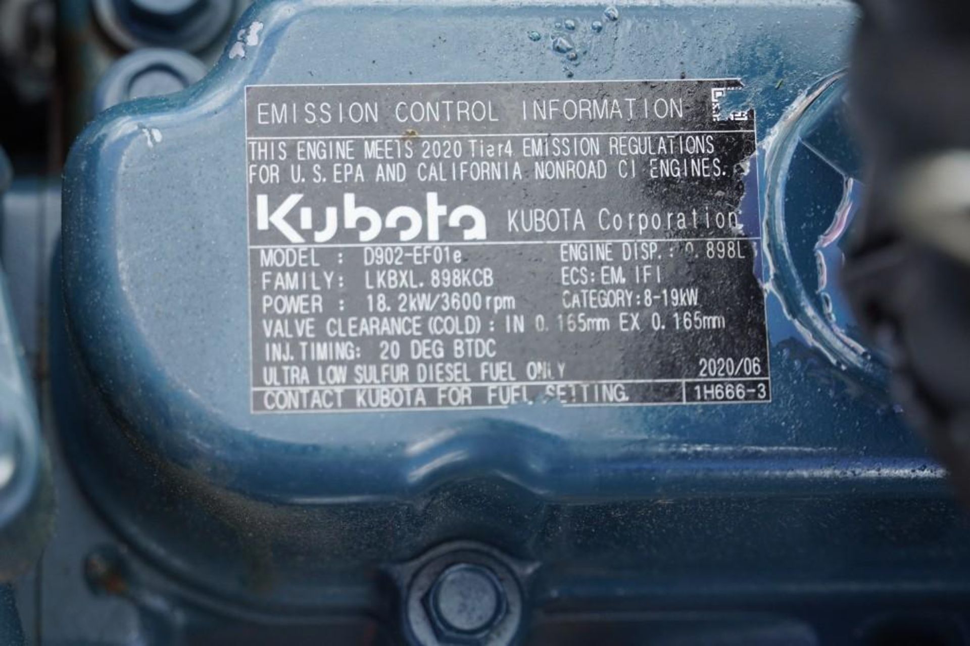 2020 Kubota D902-EF01E Power Unit - Image 2 of 13