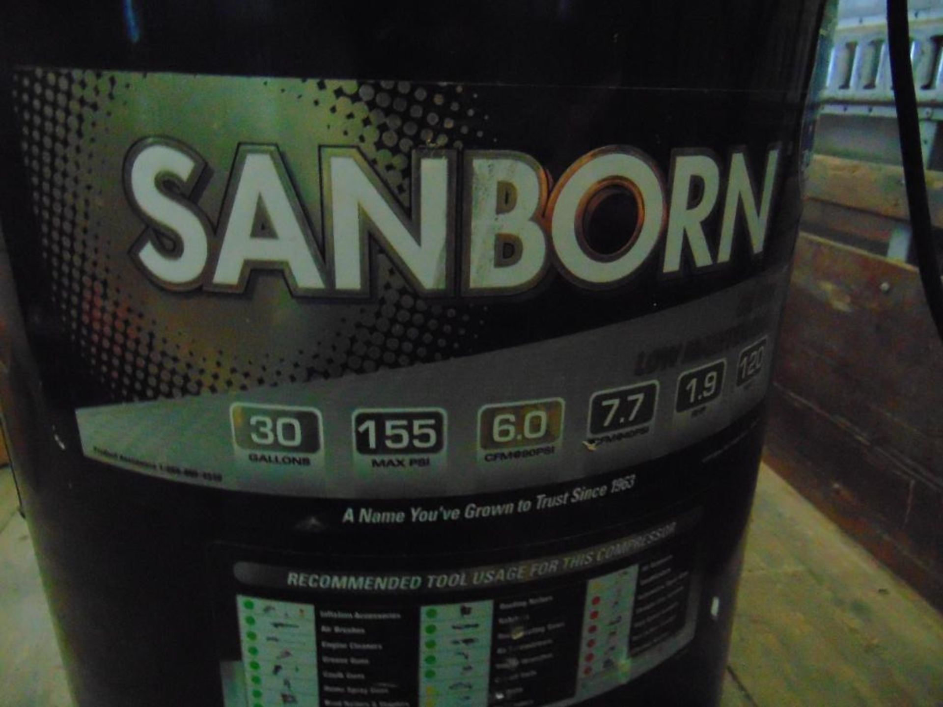 Sanborn Air Compressor - Image 6 of 7