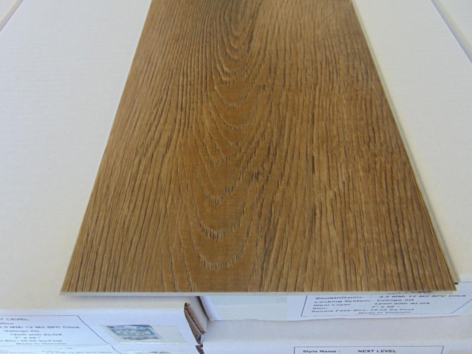 630.96 SF Waterproof Vinyl Plank - Next Level Toffee Snap Together Flooring - Image 4 of 6