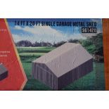 New 14' x 20' Single Garage Metal Shed