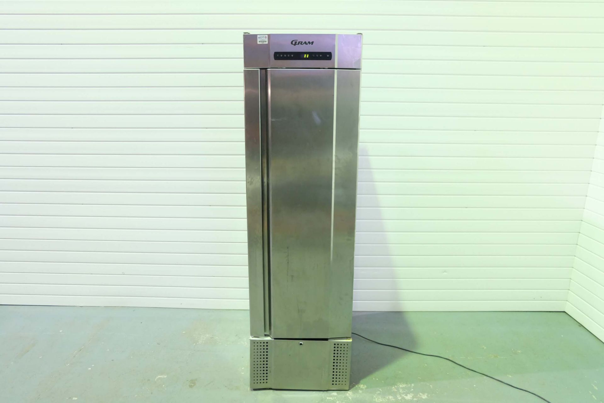 GRAM Tall Fridge. 4 Shelves 440mm x 500mm. Size 600mm x 730mm x 2000mm High.