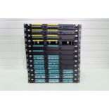 9 x Fibre Optic Cassette Patch Panels. Rack Mountable 1U 19". Port, Duplex LC MPO MTP Fibre Optics.