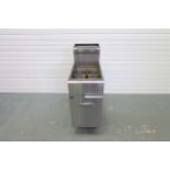 IMPERIAL Deep Fat Fryer. Double Basket. Gas. Size 390mm x 800mm x 1140mm High.