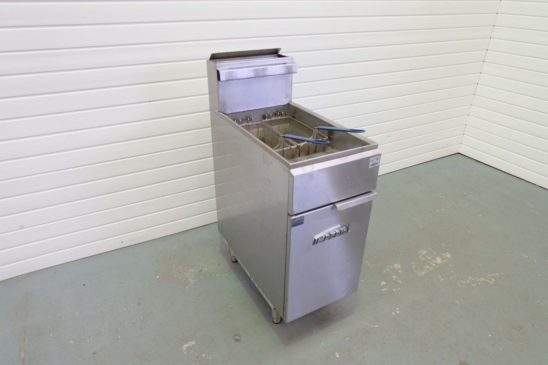 IMPERIAL Deep Fat Fryer. Double Basket. Gas. Size 390mm x 800mm x 1140mm High. - Image 2 of 7