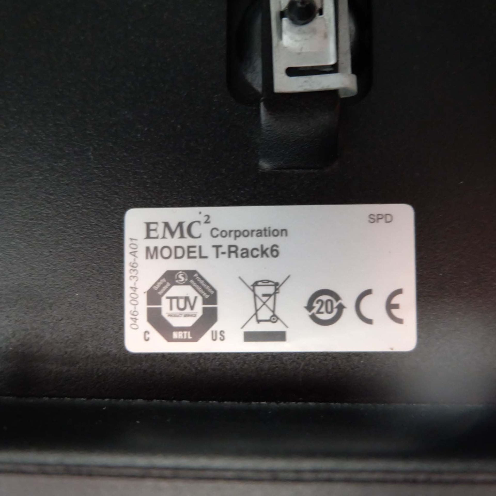 EMC² VNX Series Model T-Rack 6 on Wheels. Size 610mm x 1100mm. Height 1900mm. - Image 12 of 14