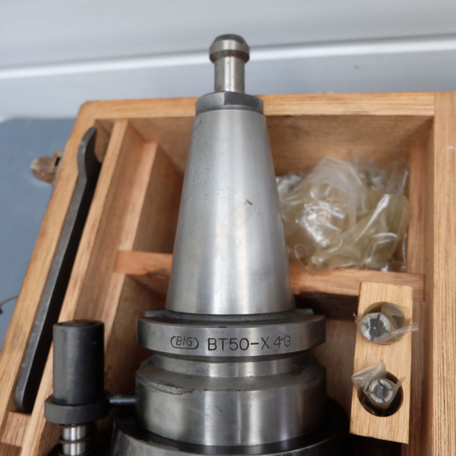 B I G High Spindle - X4G Speed Increaser by Daishower Seiki Co Ltd. With BT50 Spindle. In Wooden Box - Image 4 of 5