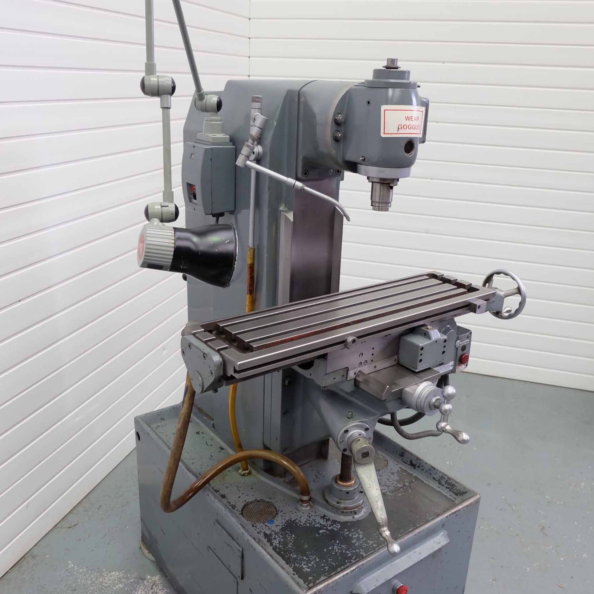 Harrison Vertical Milling Machine With Swivelling Head. Table Size 775mm x 200mm. Longitudinal Trave - Image 3 of 18