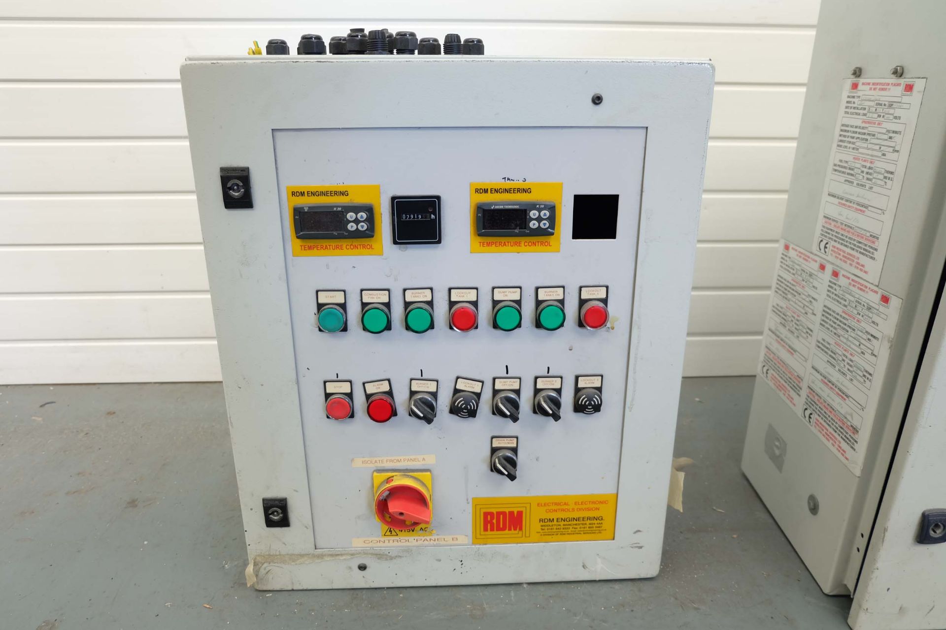 Two RDM Electrical Cabinets With Digital Temp & Timer Controls. 3 Phase, 400V. - Image 8 of 16