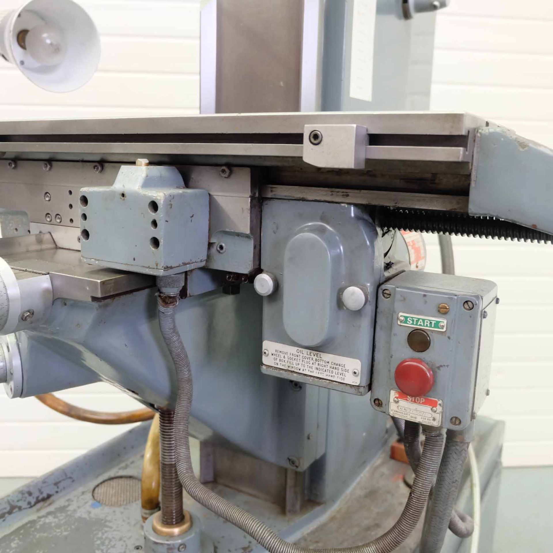 Harrison Vertical Milling Machine With Swivelling Head. Table Size 775mm x 200mm. Longitudinal Trave - Image 9 of 18