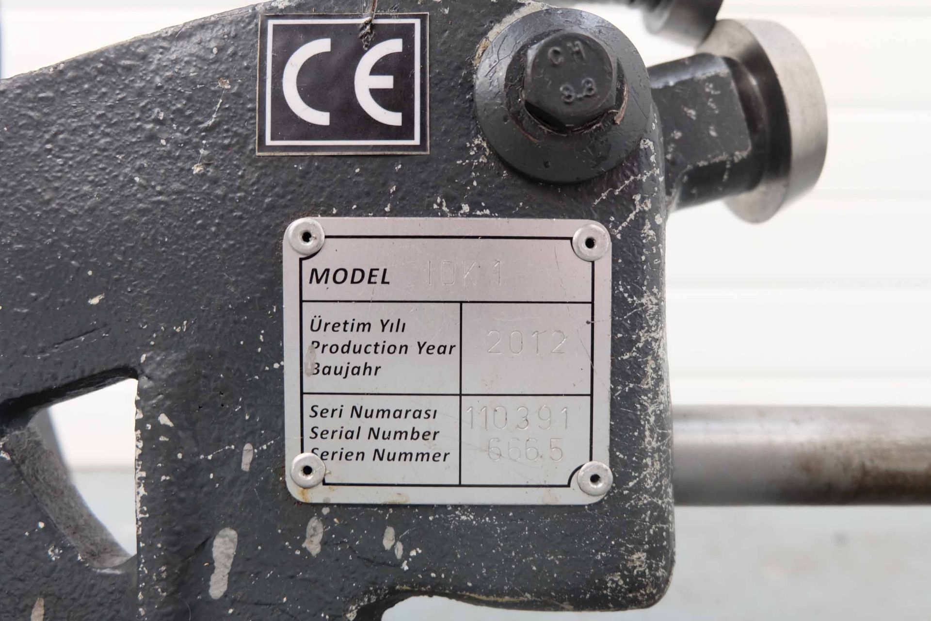 Sahinler Model IDK 1 Circle Cutting Machine. Max Sheet Cutting Diameter 900mm. Min Sheet Cutting Dia - Image 7 of 7