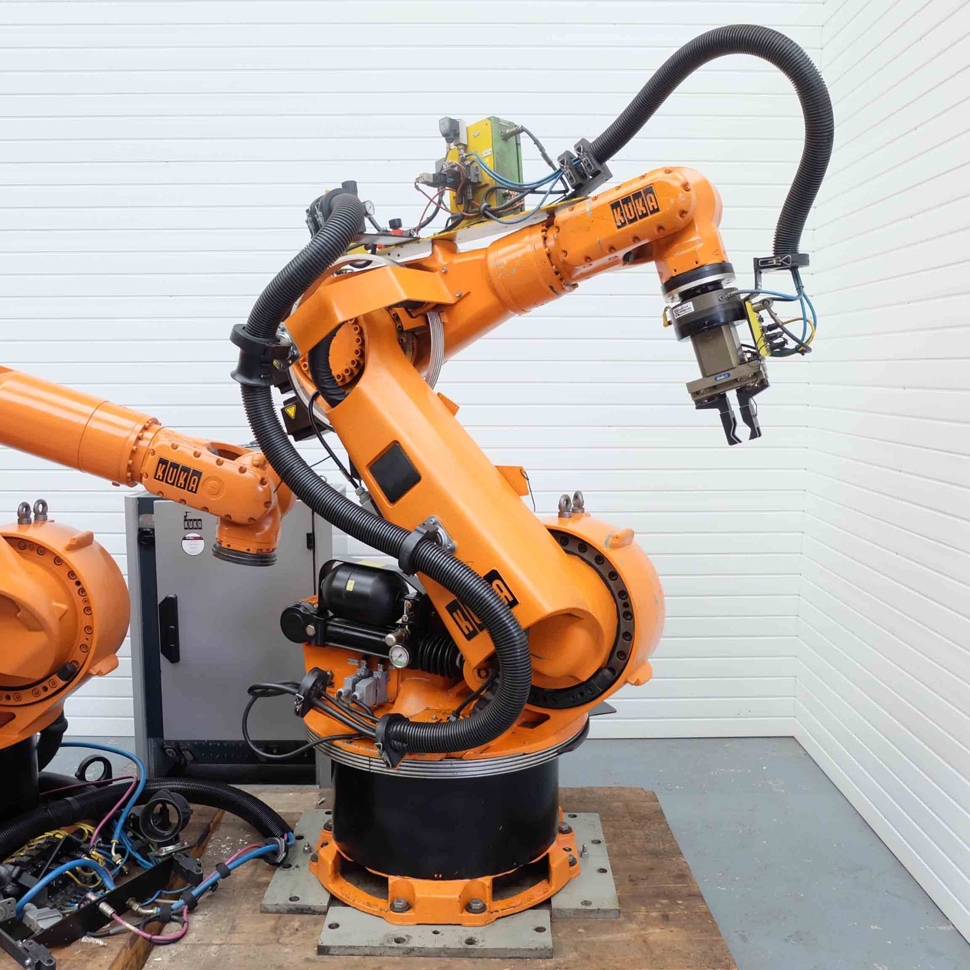 2 x Kuka Type KR125 6 Axis Robotic Arms. (1 Complete & 1 Incomplete). With 1 KCP2 Controller. Reach - Image 2 of 35