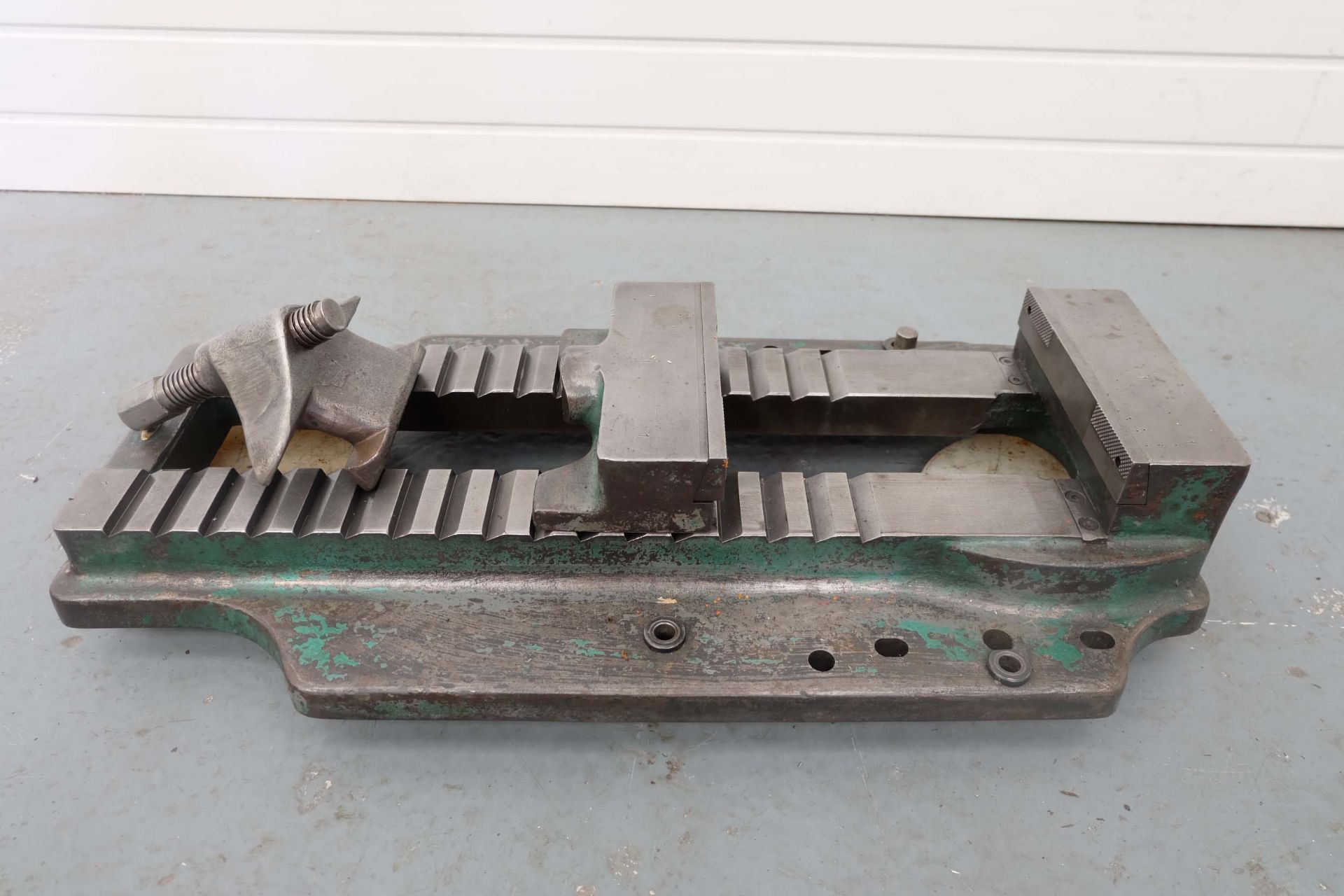 Charles Taylor Rack Vice. Max Opening 16". Jaw Width 8". Jaw Height 2 1/4".