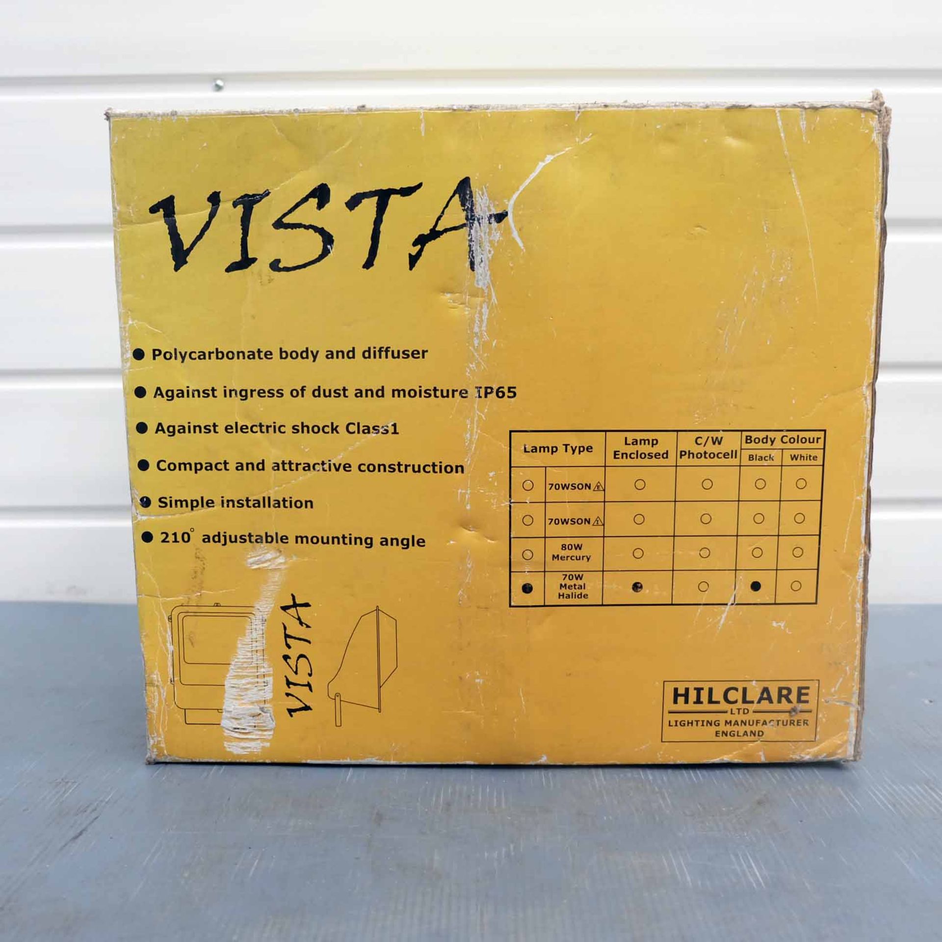 Hilcare Vista 50 - 80 Watts Discharge Area Floodlight. Lamp Tpye 70W HQI. - Image 6 of 7