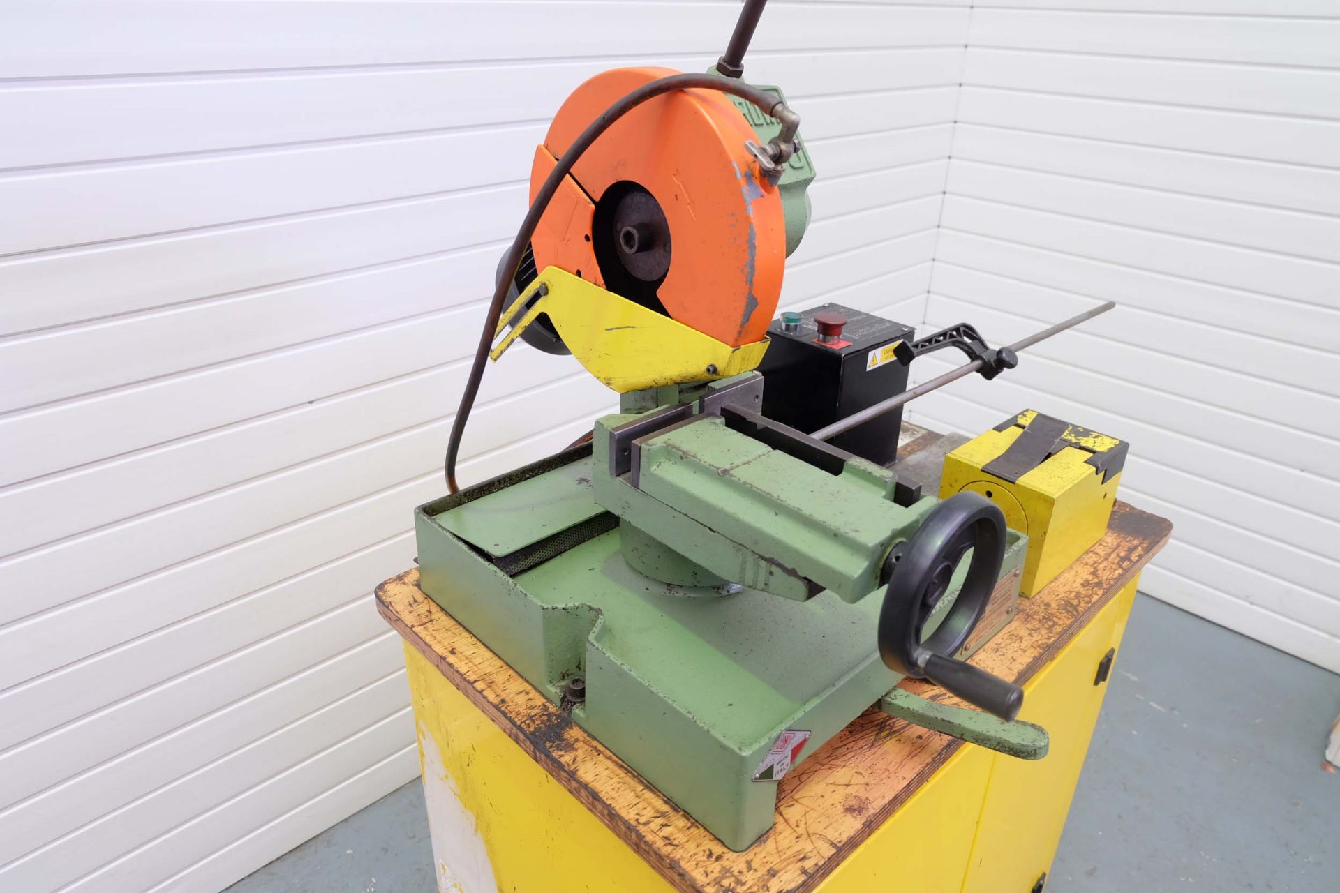 Pedrazzoli Brown 250 250 Pull Down Circular Saw. On Mobile Cabinet with Deburring and Hydraulic Powe - Image 3 of 15