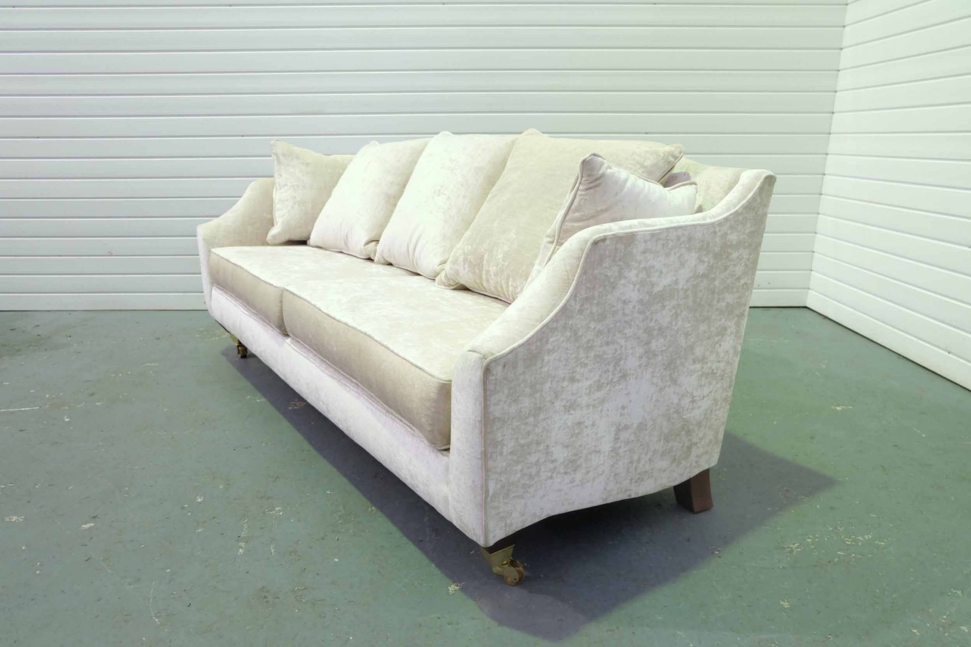 Steed Upholstery 'Hockley' Range Fully Handmade 2 Seater Sofa. With Castor Wheels to the Front of - Image 2 of 4