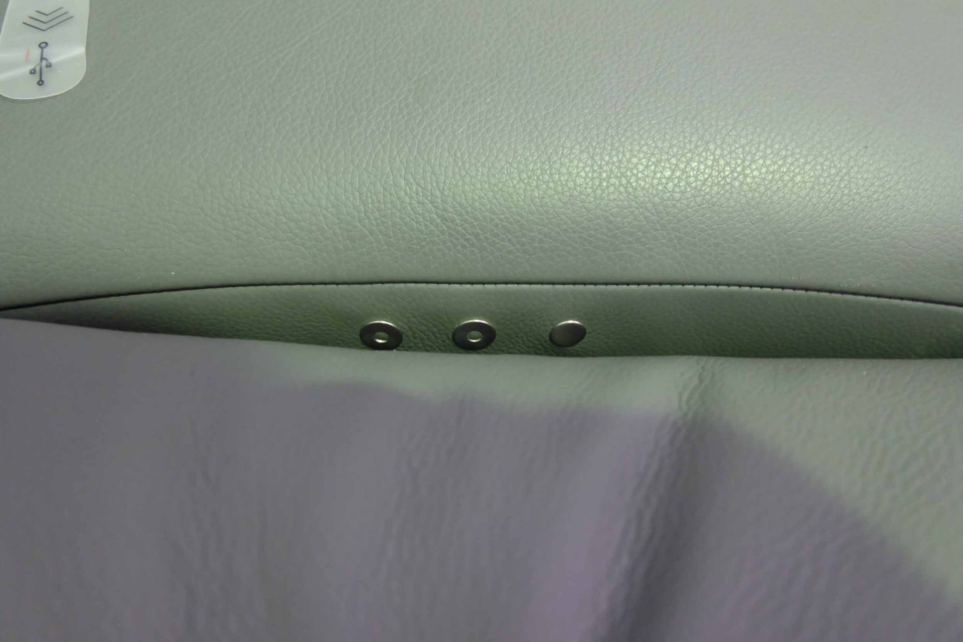 ROM 'Nevada' Corner Group Sofa. Montana Grey Leather. Left Hand Seat Reclines & Headrest. - Image 7 of 8