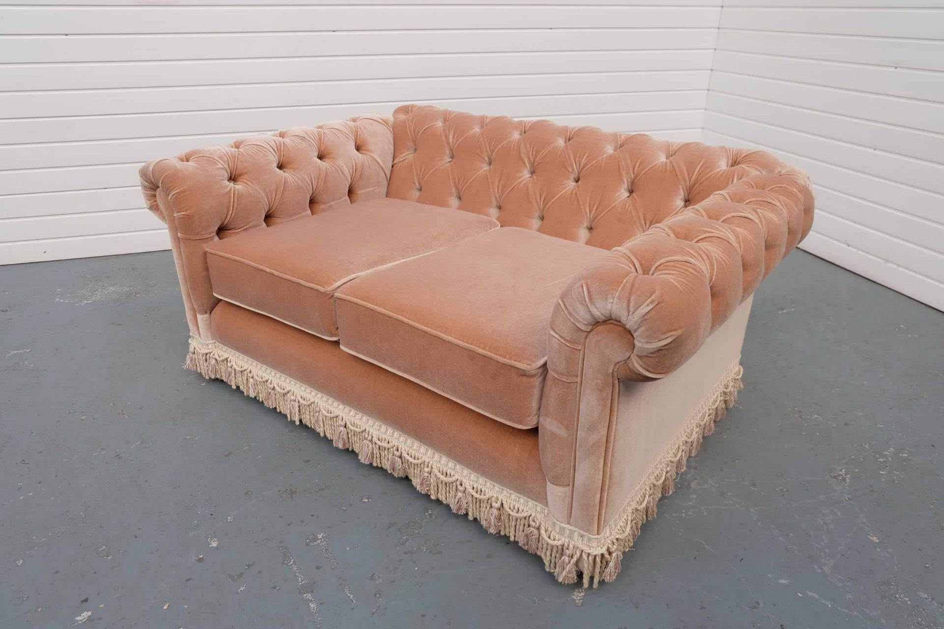 Chesterfield 2 Seater Sofa. With Tassel Trim. - Image 3 of 4