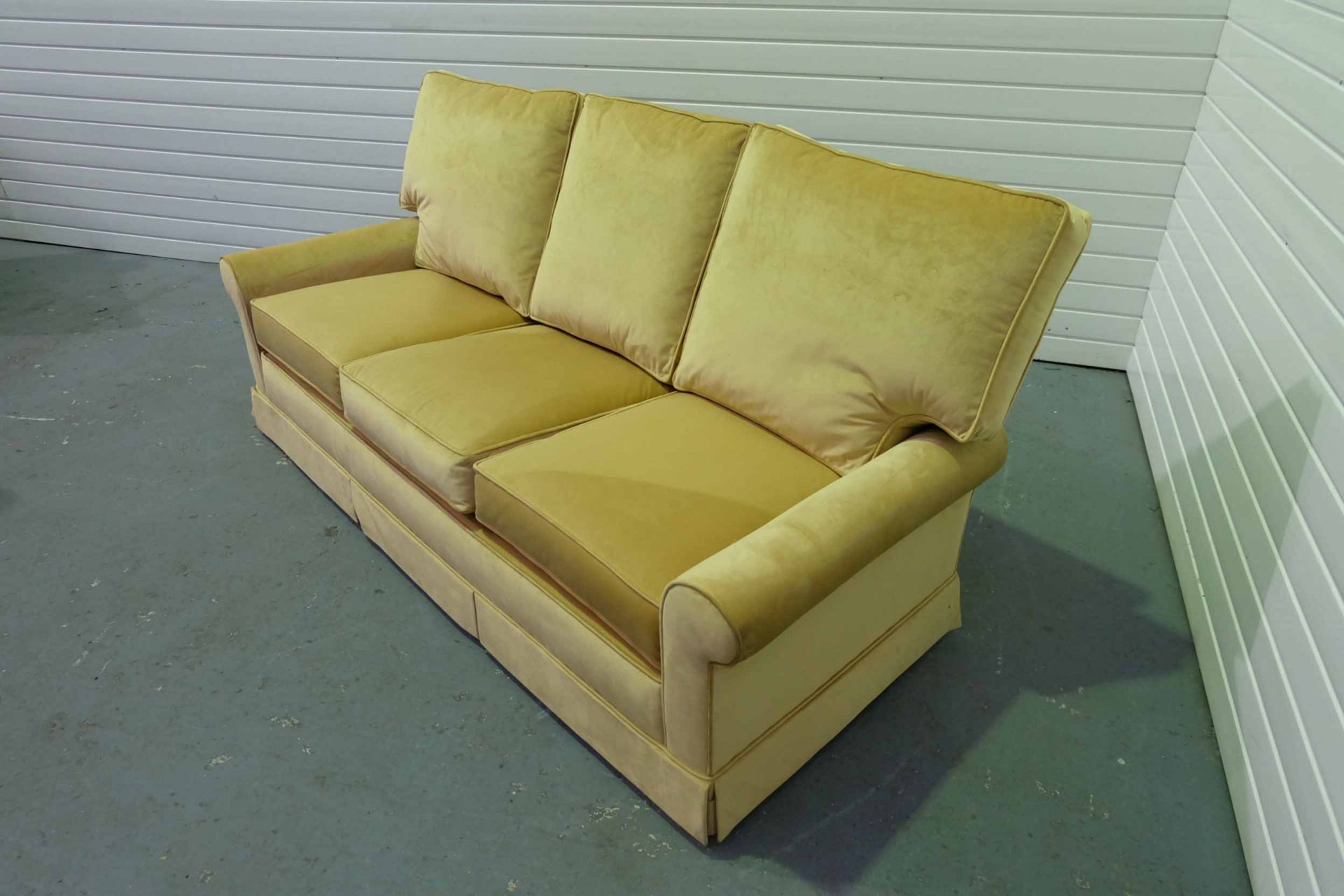 Steed Upholstery 'Hammond' Range 3 Seater Sofa. With Valance. - Image 2 of 3