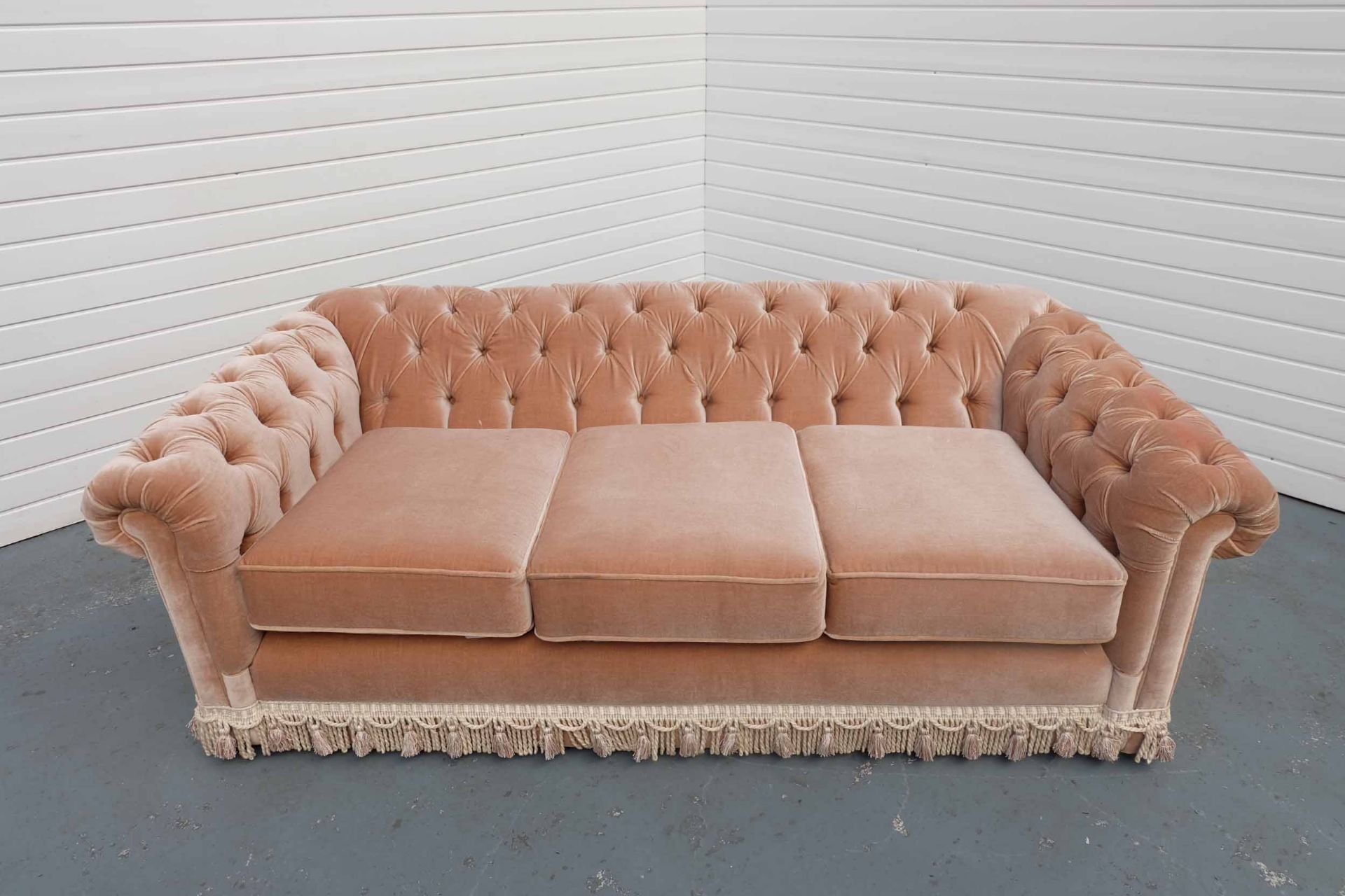 Chesterfield 3 Seater Sofa. With Tassel Trim.