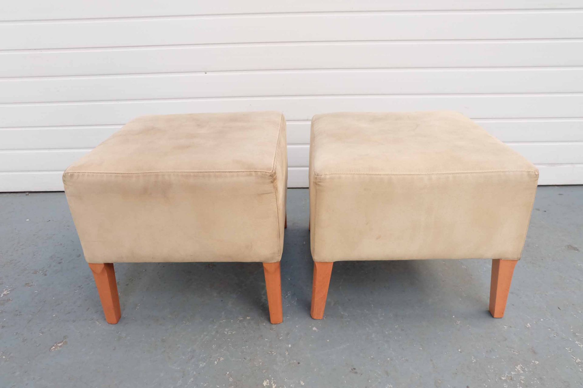 Pair of Occasional Use Art Deco Tub Style Chair Footstools.