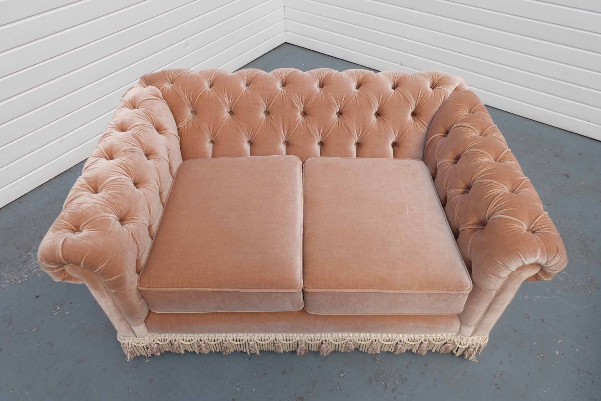 Chesterfield 2 Seater Sofa. With Tassel Trim. - Image 2 of 4