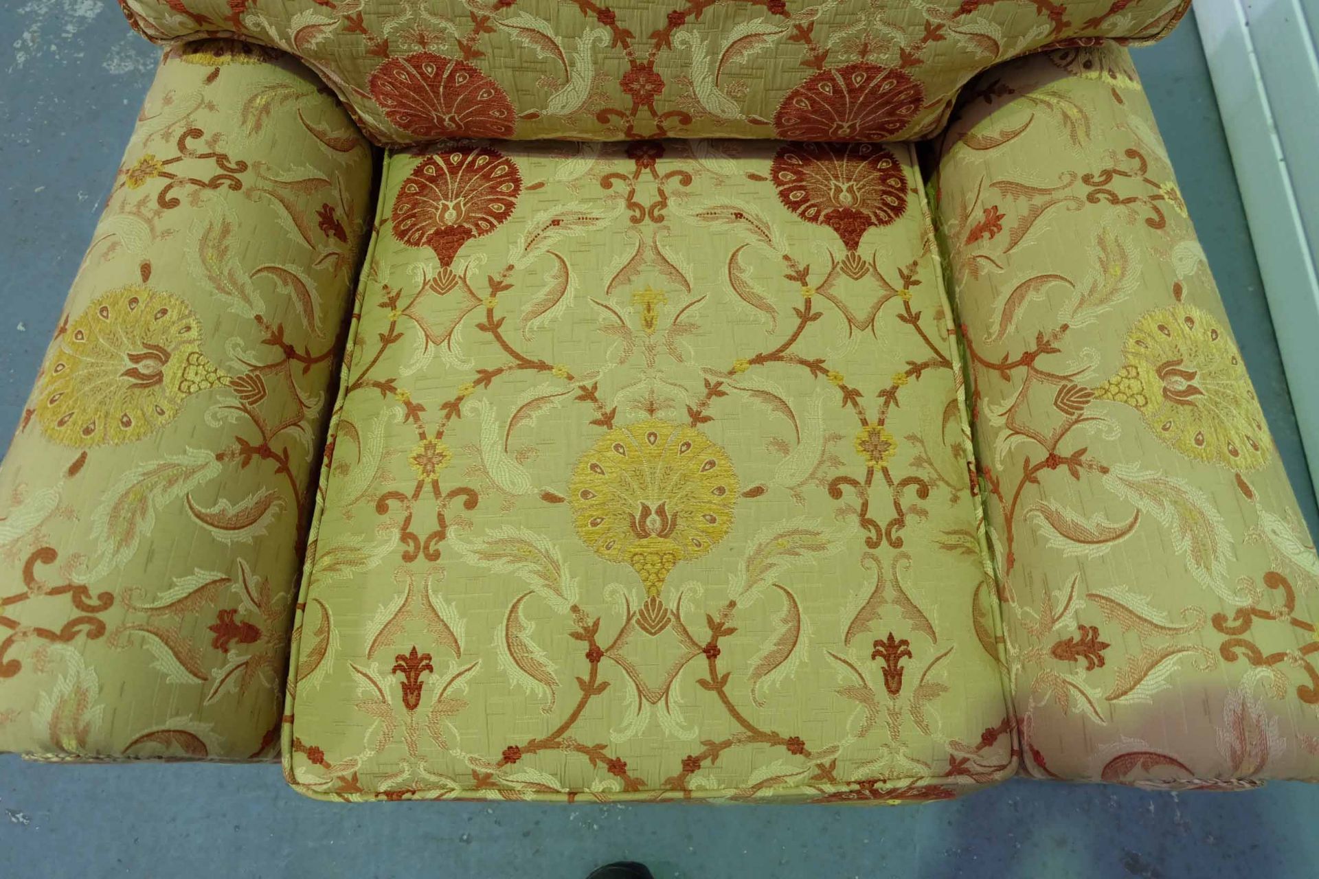 Steed Upholstery 'Lincoln' Range Fully Handmade Chair. Castor Wheels to the Front of the Chair. In - Image 4 of 4