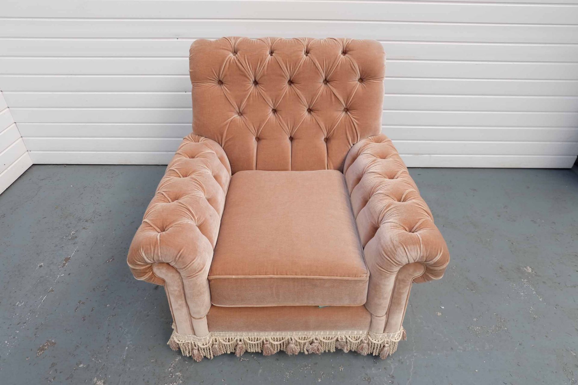 Chesterfield Chair. With Tassel Trim. - Image 2 of 4