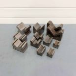 Quantity of 12 Vee Blocks. Various Sizes.