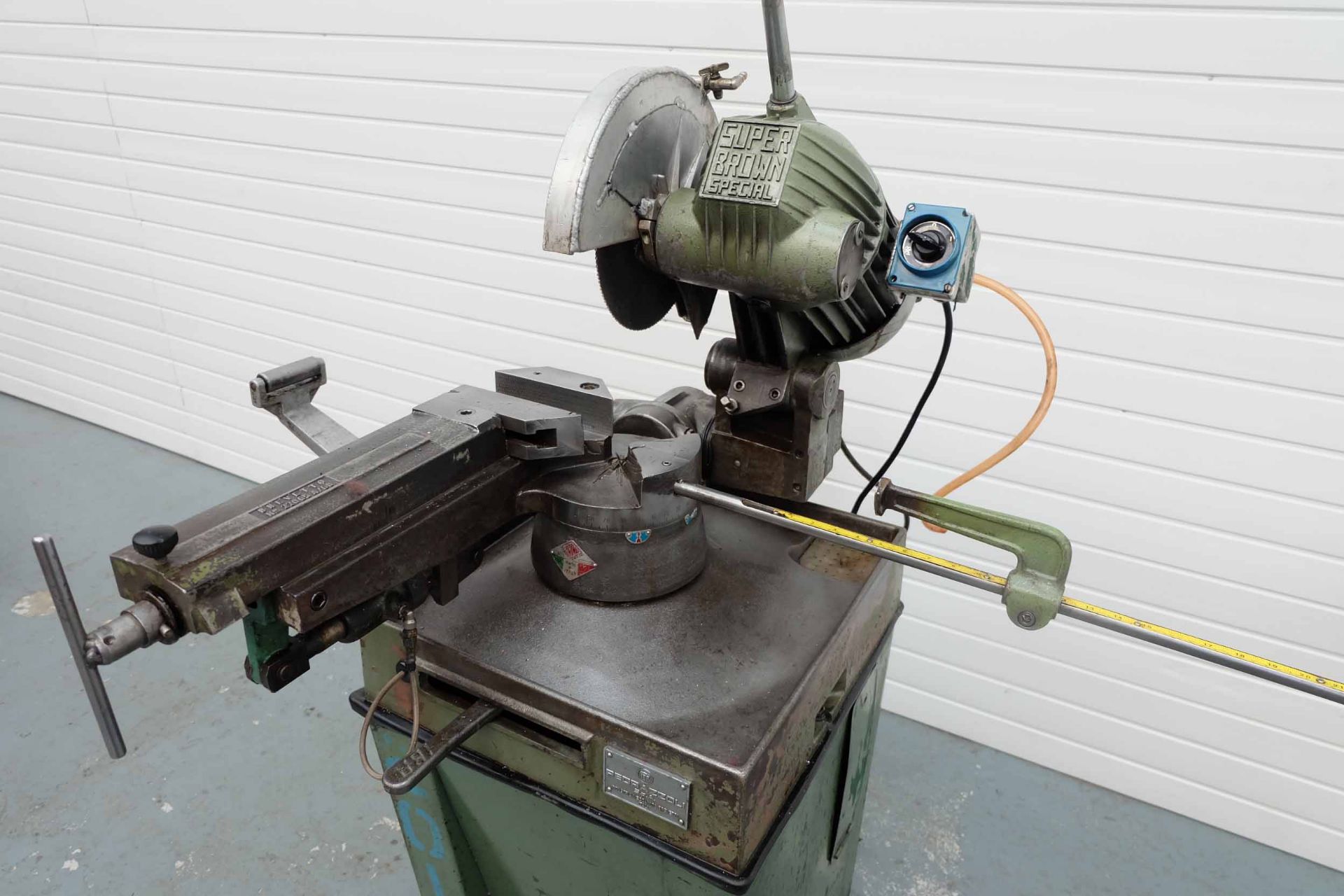 Pedrazzoli Super Brown Special Pull Down Chop Saw. Max Blade Size 315mm. 45 Degree Swivel Both Ways - Image 3 of 10