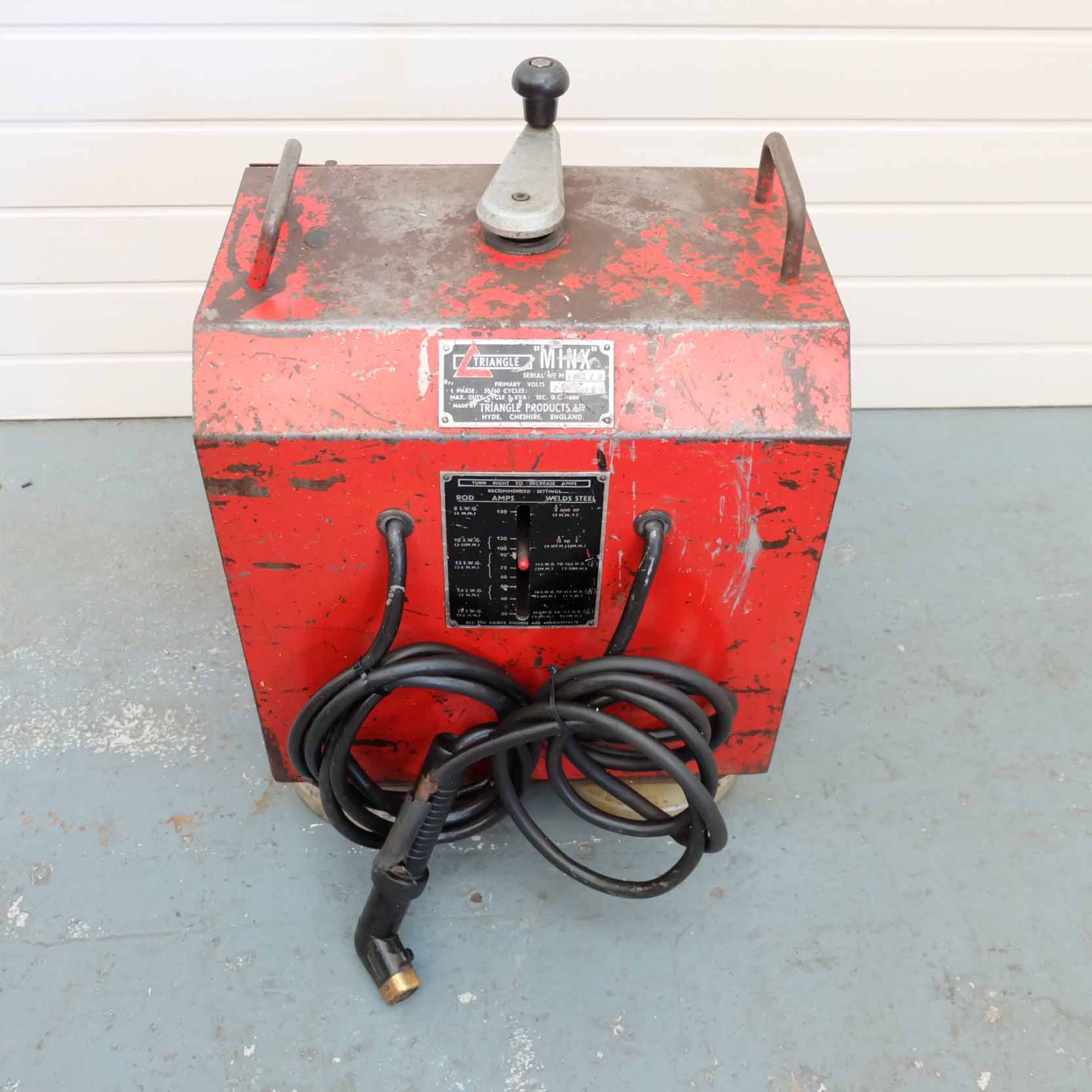 Triangle 'Minx' 1 Phase Stick Welder. Range 30 - 50Amps. Max Duty Cycle 3KVA. Primary Volts 200 - 48 - Image 2 of 7