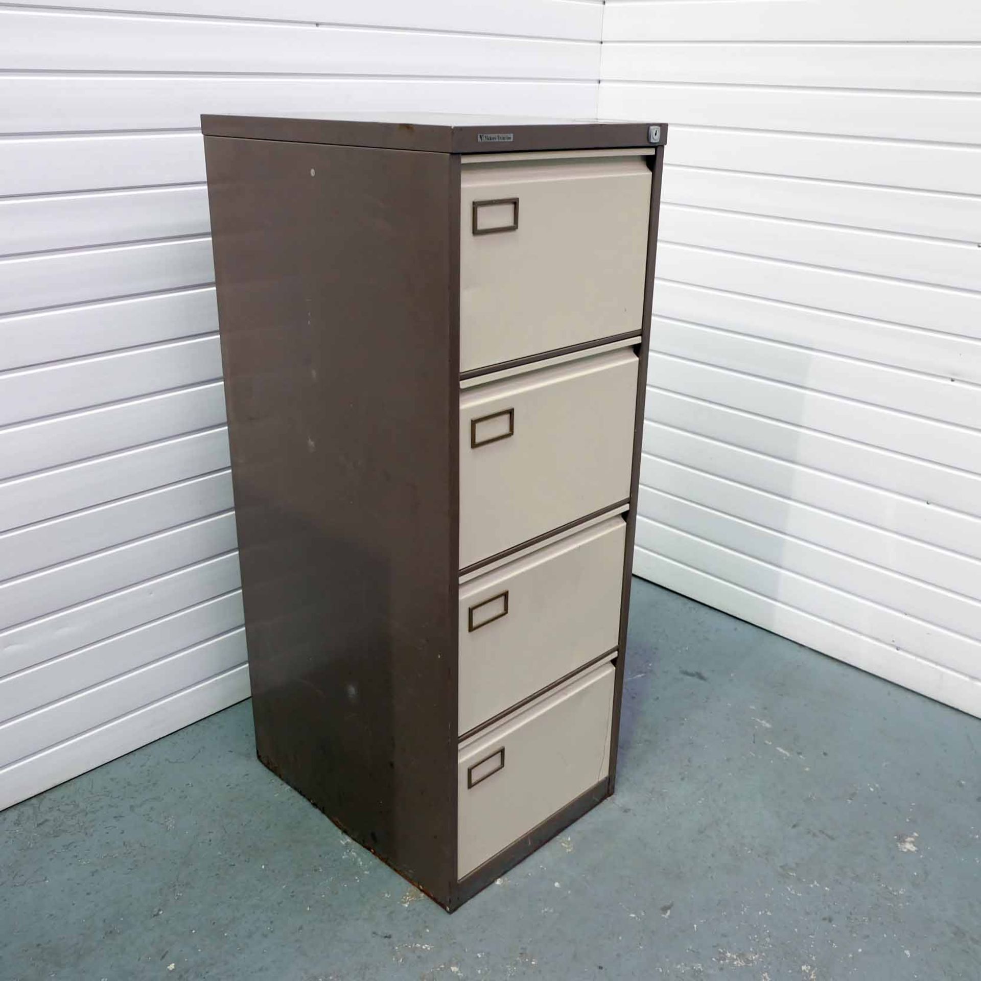 Vickers Trimline 4 Drawer Steel Filing Cabinet. Size 470mm x 620mm. Height 1320mm. - Image 2 of 4
