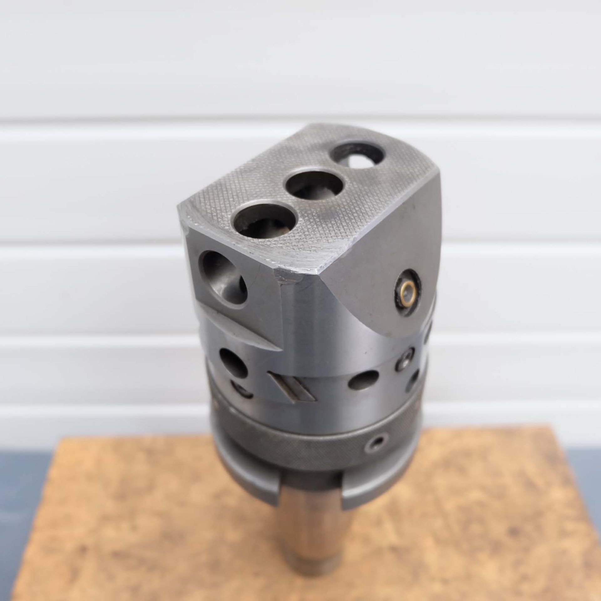 Boring & Facing Head. Head Size 3 1/2" Diameter. Spindle Taper 50 ISO x 1" Whit. Boring Bar Holes 3/ - Image 5 of 7