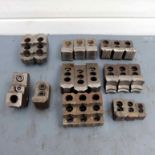 Quantity of Serrated Hard Reversible Top Jaws. Various Sizes.