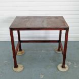 Steel Table. Size 900mm x 615mm x 760mm High.