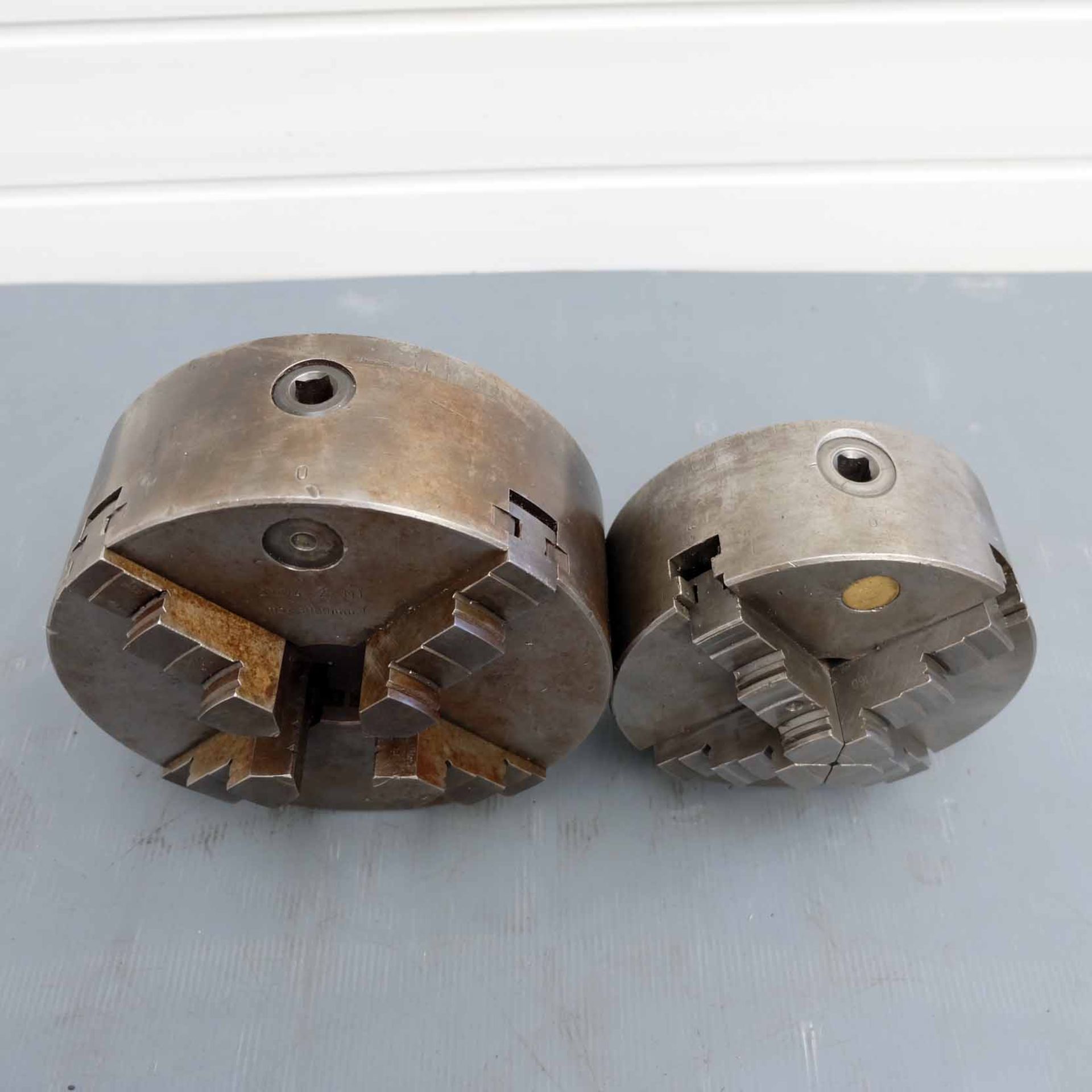 Two Self Centring 4 Jaw Scroll Chucks. Sizes 200mm & 160mm Diameter. - Image 2 of 7