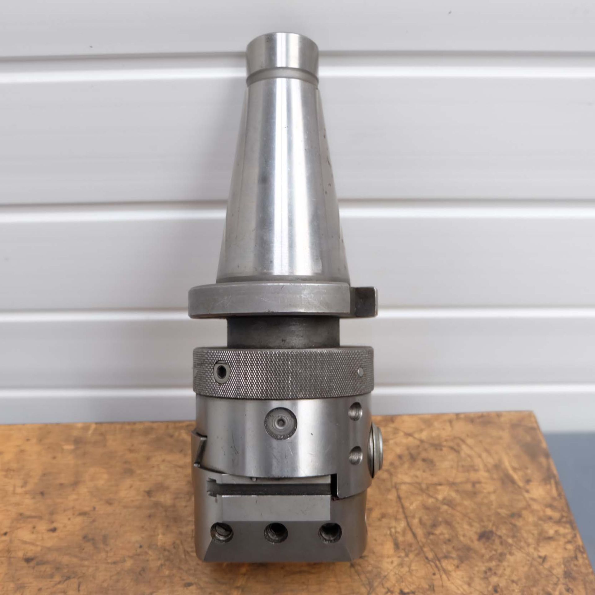 Boring & Facing Head. Head Size 3 1/2" Diameter. Spindle Taper 50 ISO x 1" Whit. Boring Bar Holes 3/ - Image 3 of 7