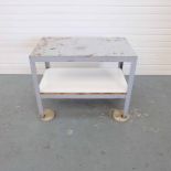 Steel Table. Size 1000mm x 590mm x 755mm High.