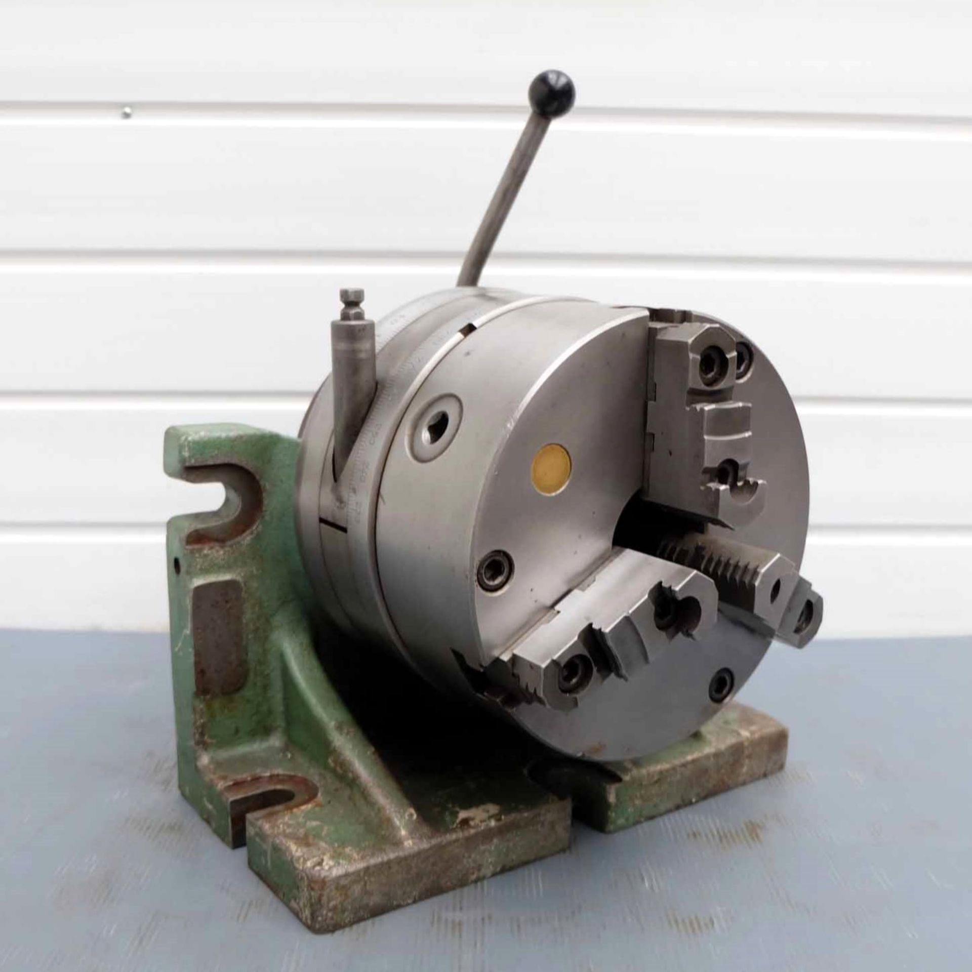 Horizontal / Vertical Indexing Head. With Bison 200mm Diameter 3 Jaw Chuck.