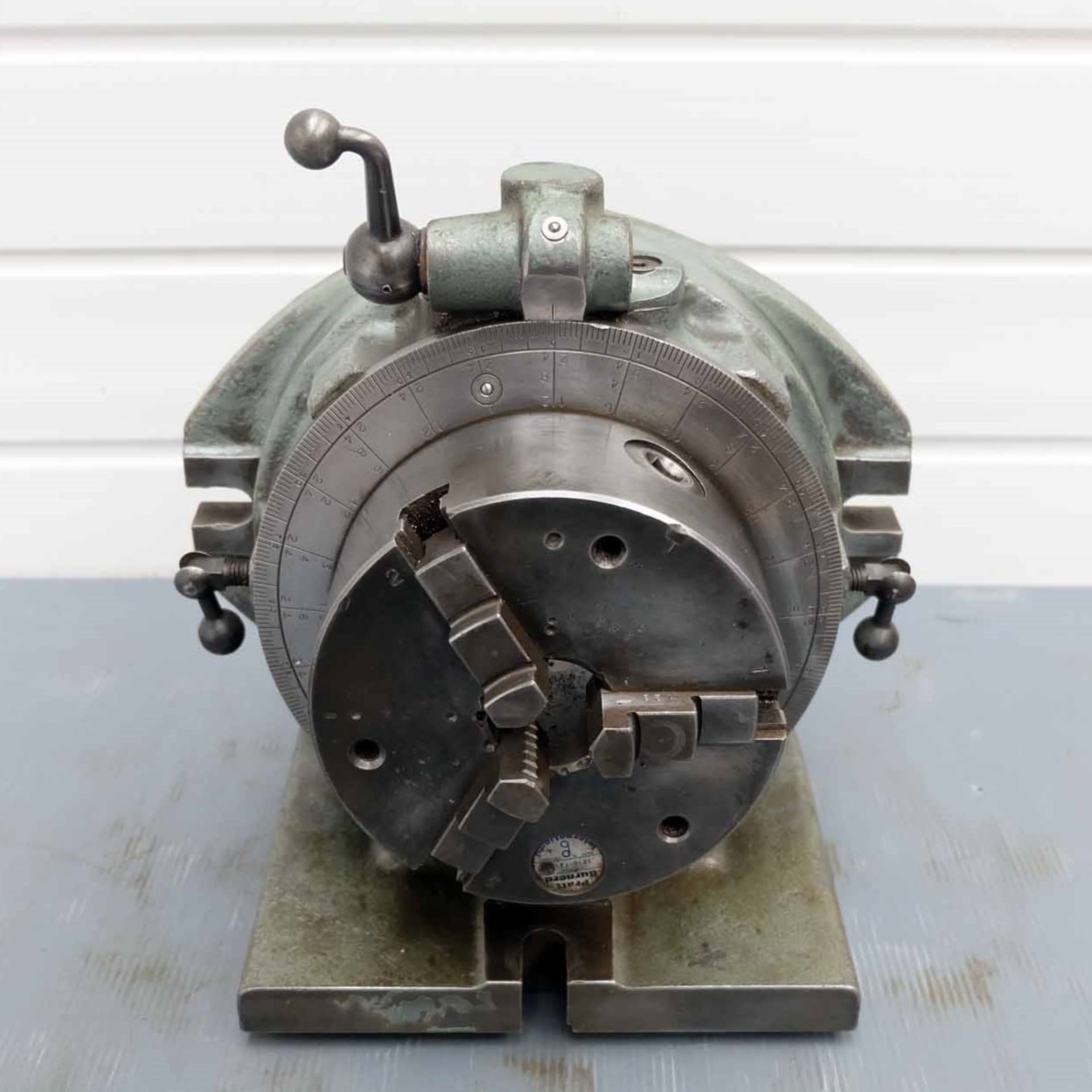 Marlco Horizontal / Vertical Indexing Head. With 5 1/4" 3 Jaw Chuck.