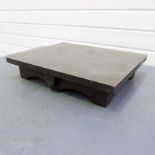 Cast Surface Plate. Size 18 3/8" x 14 3/8" x 3 3/4" H.