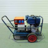Petter Mobile Diesel Generator. Output 110V/240V. Crank Handle start.