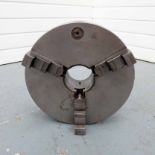 Burnerd 12" Three Jaw Scroll Chuck. Camlock D1-8 Fitting. Spindle Bore 3".