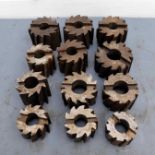 Quantity of Milling Cutters. Various Sizes.