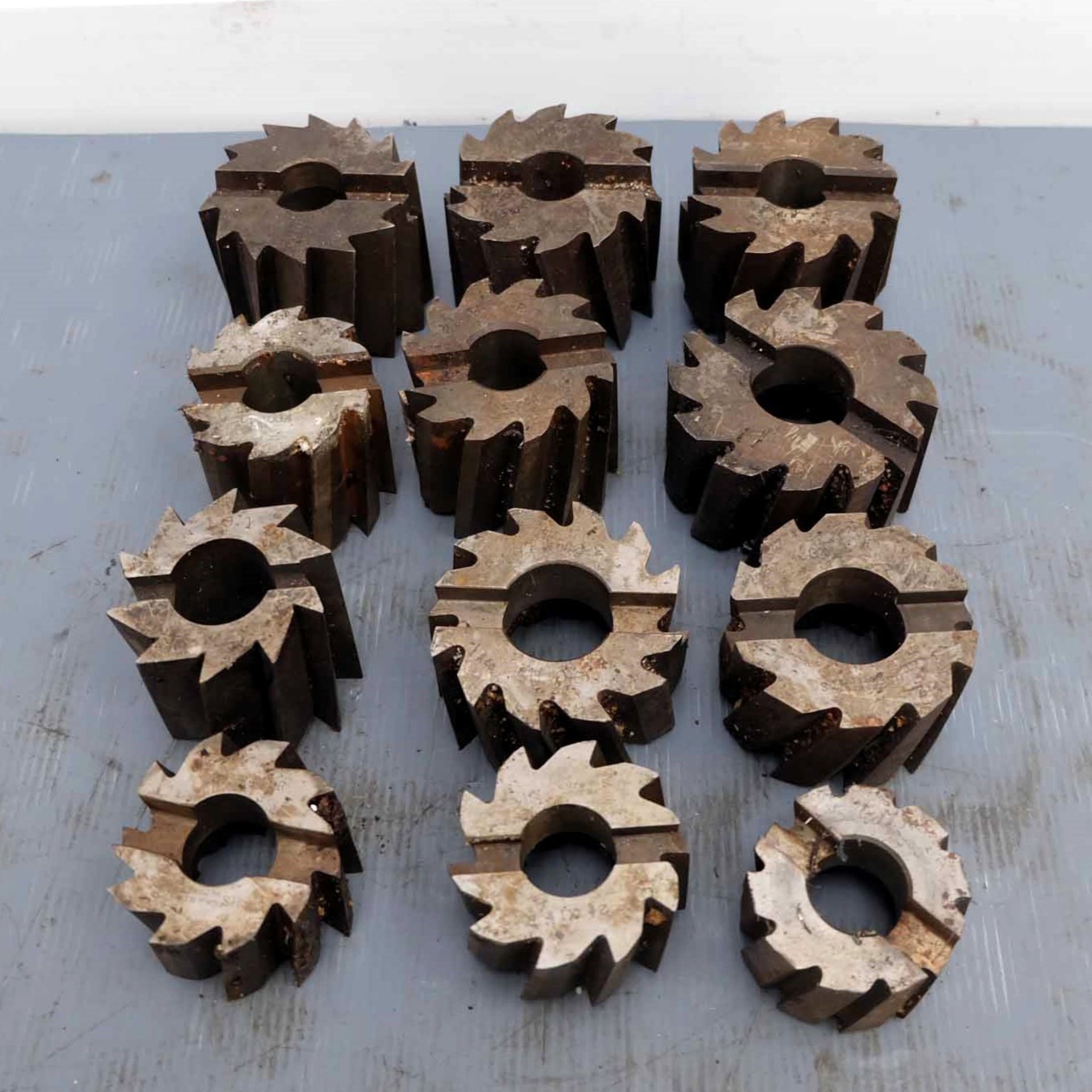 Quantity of Milling Cutters. Various Sizes.