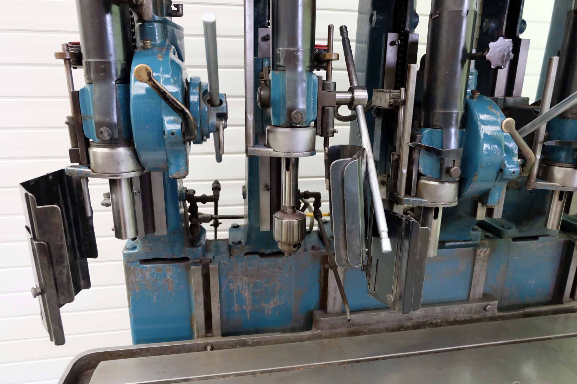 Herbert 6 Spindle In-Line Drilling Machine. 3 x Spindles 3MT With Power feed. 3 x Spindles 2MT With - Image 7 of 18